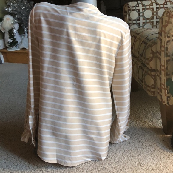 CALVIN KLEIN STRIPED BLOUSE - Picture 2 of 3
